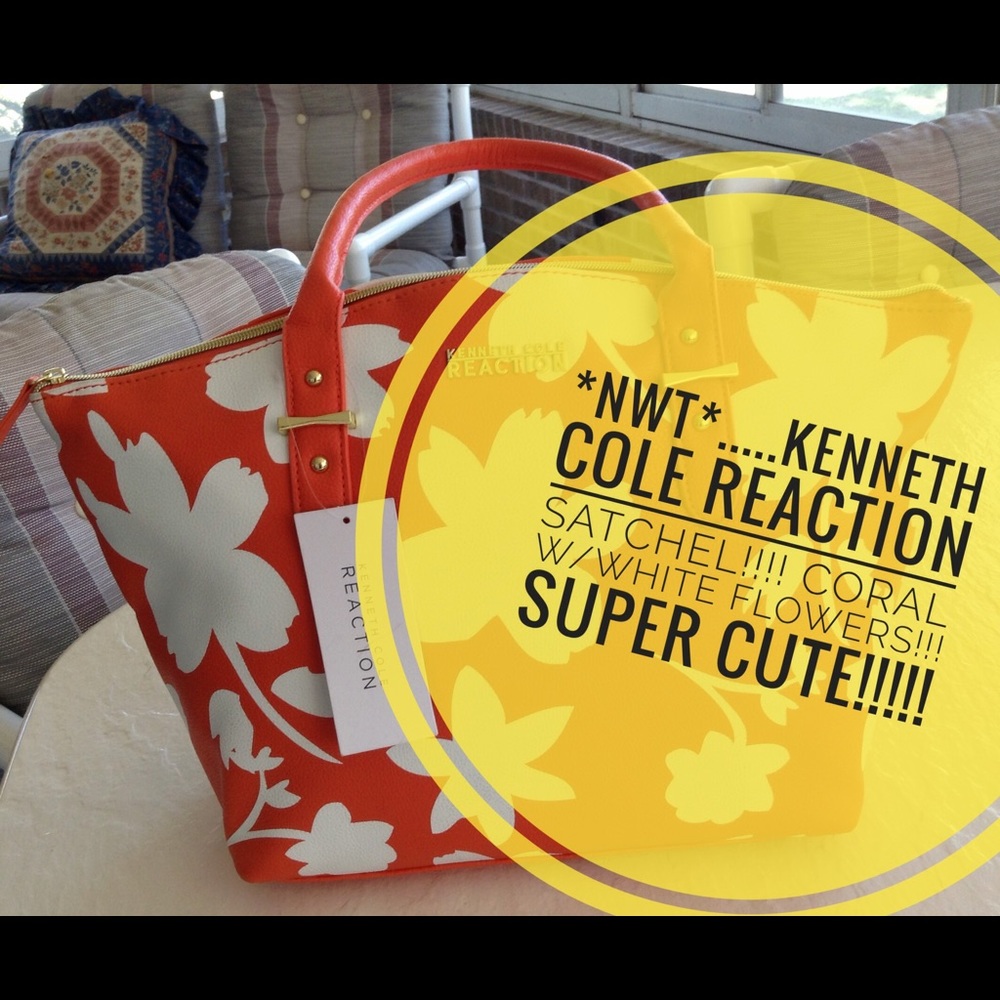 NWT***KENNETH COLE REACTION SATCHEL PURSE!!! NICE!