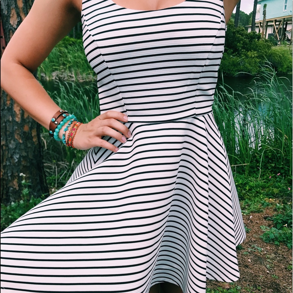 Black & White Mini Dress