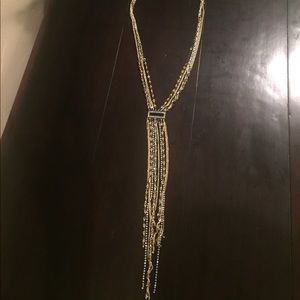 SPARKLY Premier Designs Gold Fringe Necklace