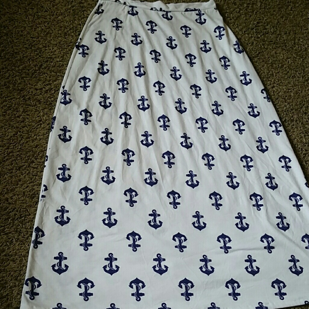 Anchor maxi skirt
