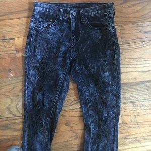 Carmar ripped high waisted acid wash jeans