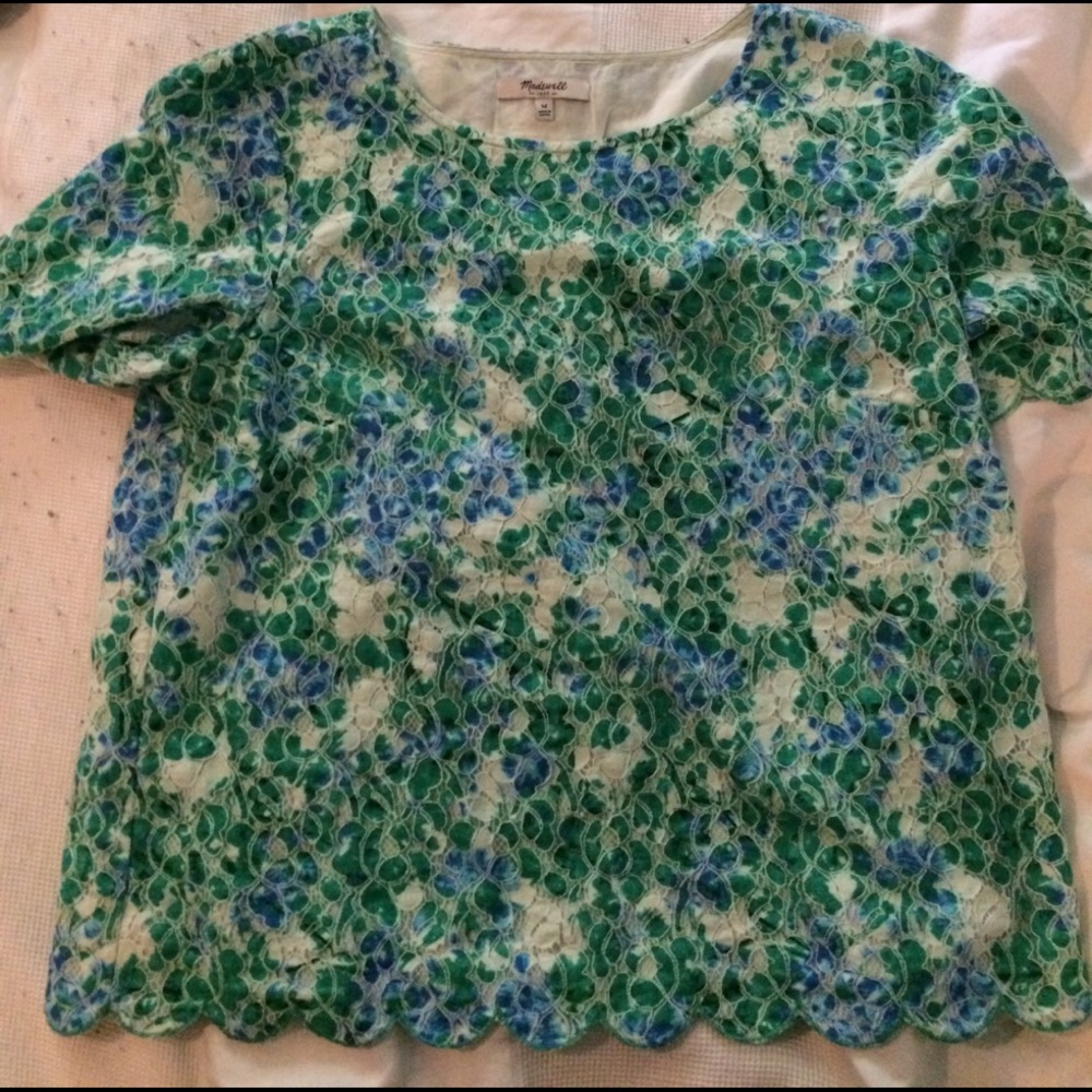 Madewell floral shirt