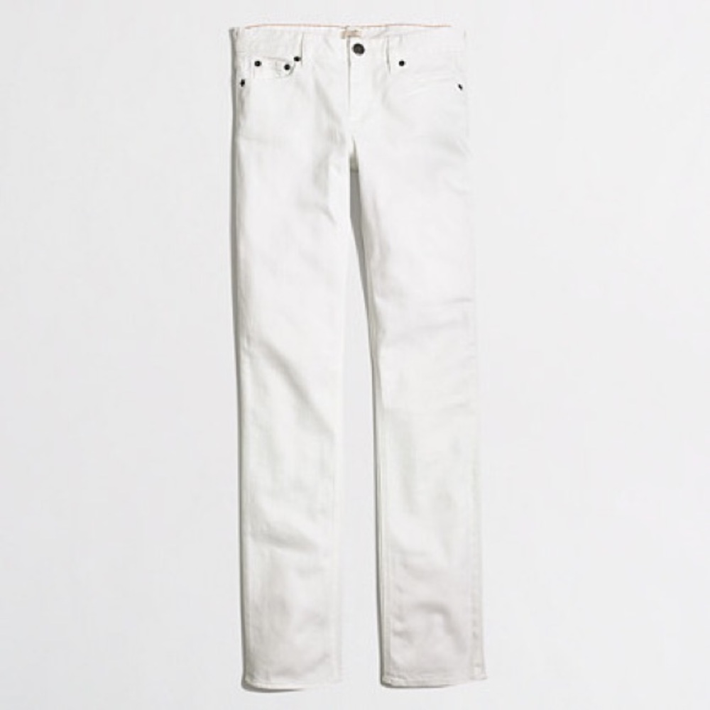 J. Crew White skinny jeans