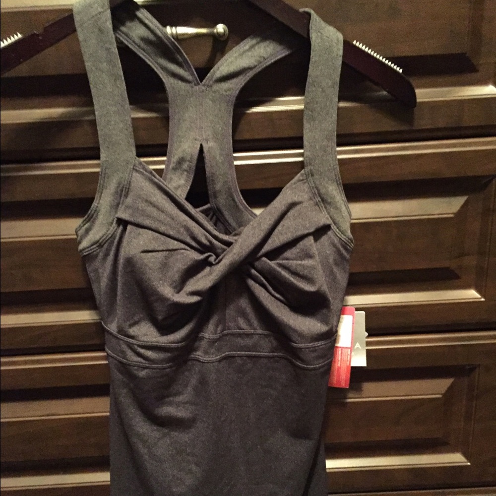 Athleta grey athletic tank top