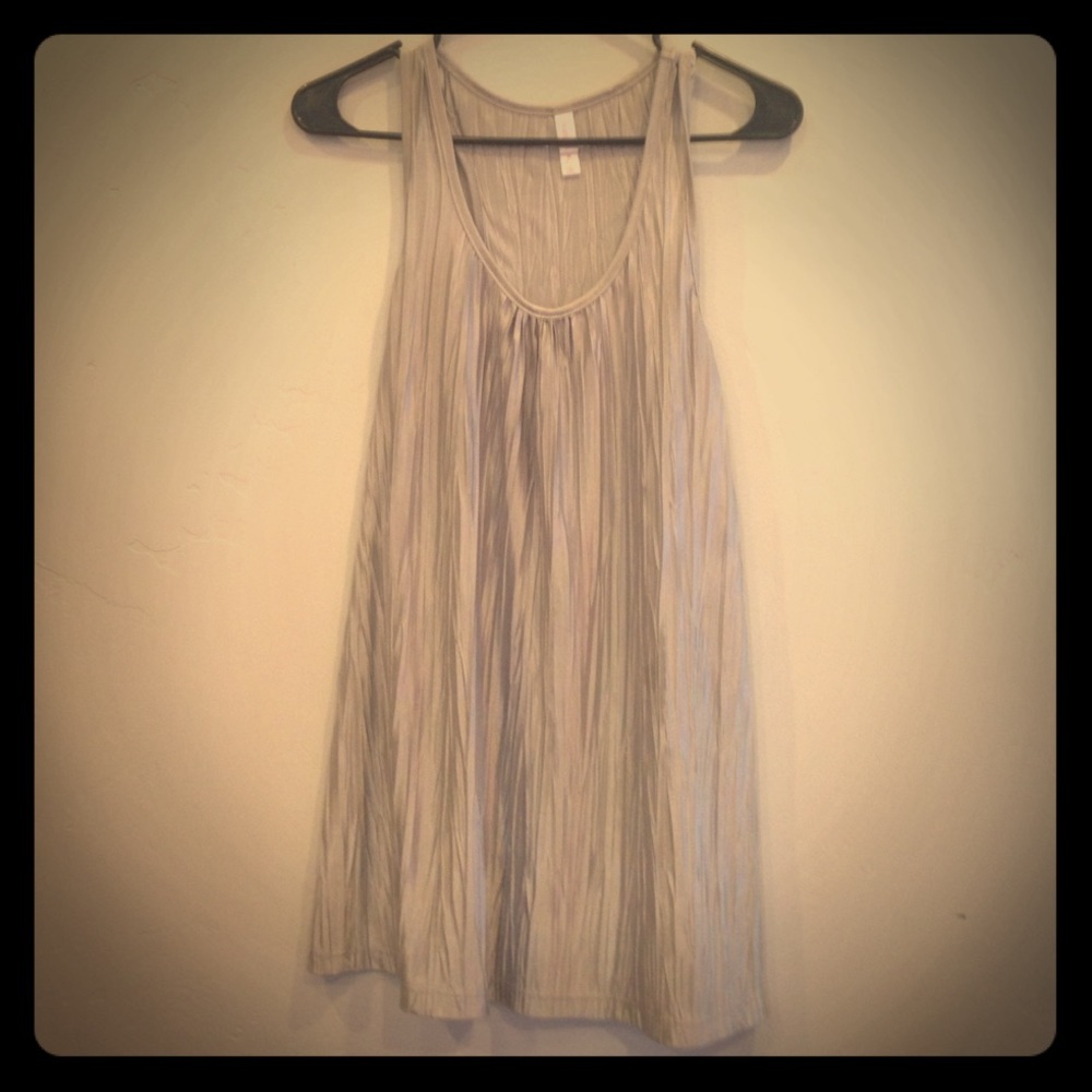 Silver tank top
