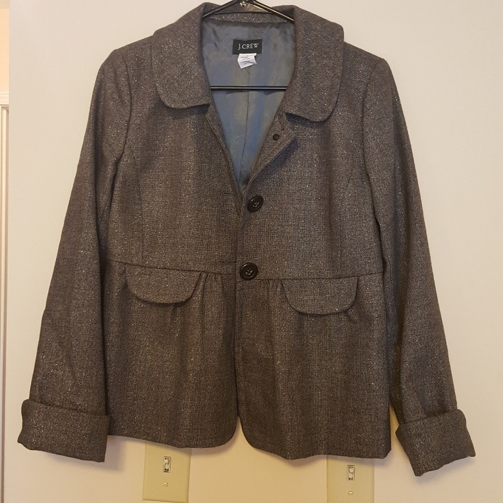 J. Crew light peacoat blazer 98% wool size 4