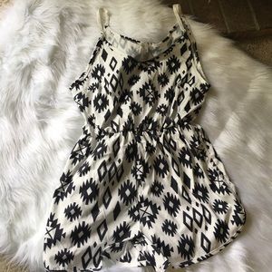 Tribal print romper