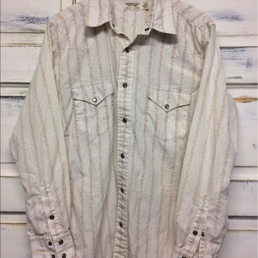 American eagle western floral shirt size medium