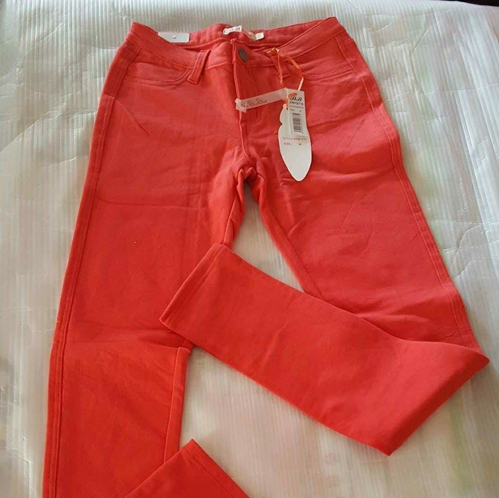 🌺 New Coral Jeggings - Picture 1 of 4