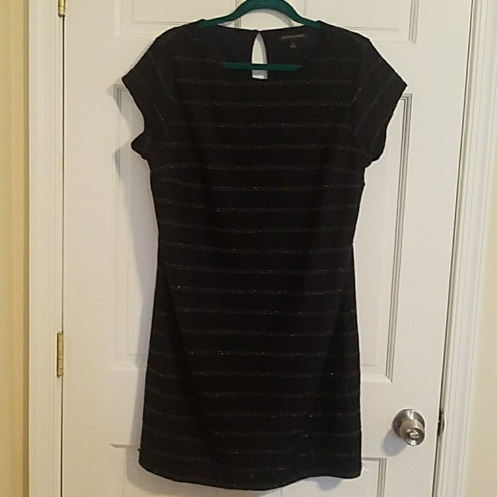 Banana Republic Navy & Gold Shift Dress