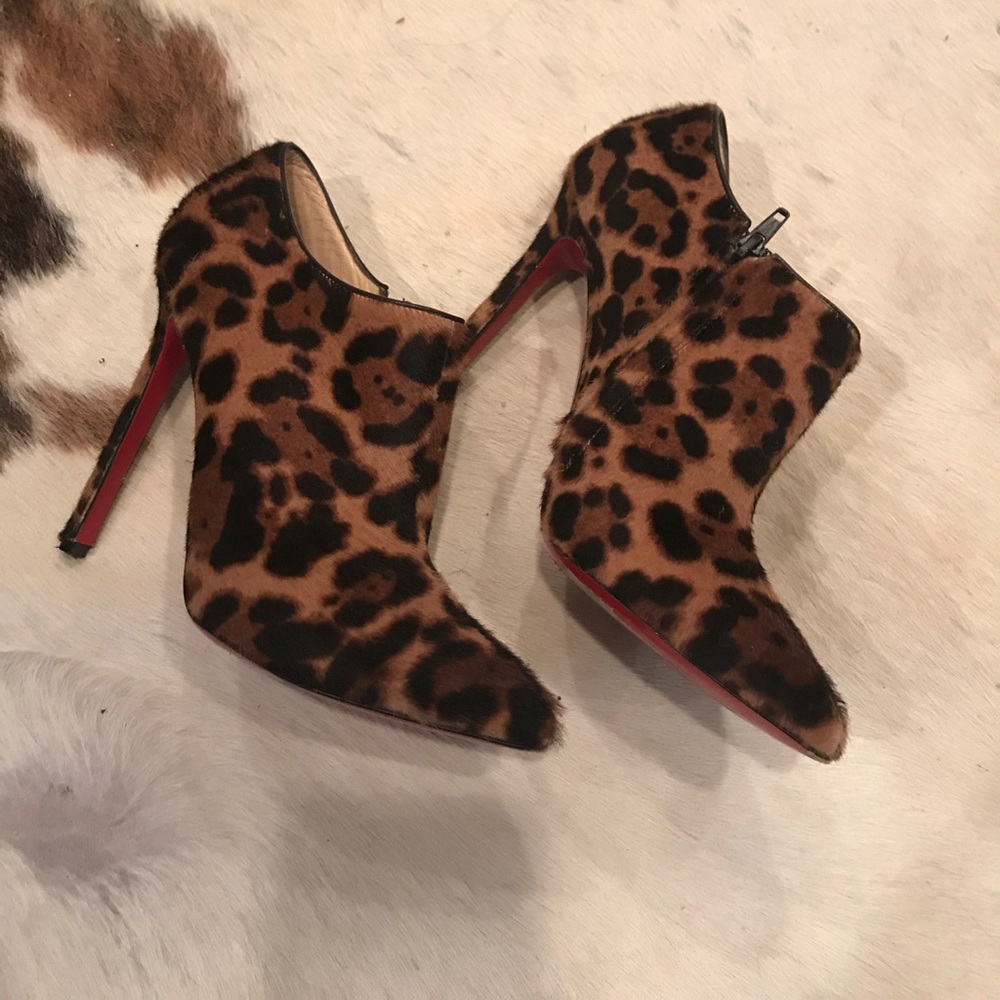 Christian Louboutin Leopard Booties