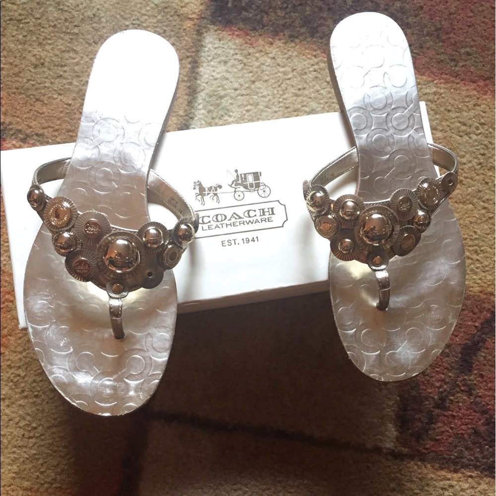 Coach flip flops