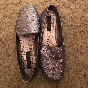 Sparkly spike flats