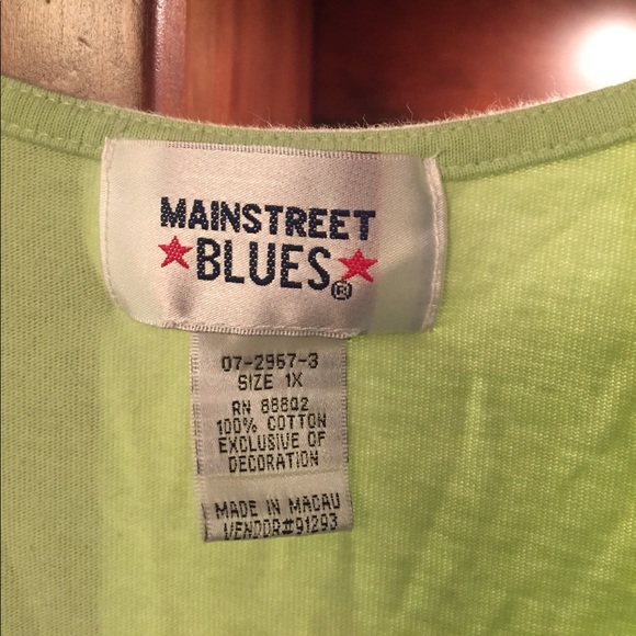 Green Embroidered Blouse size 1X - Picture 2 of 5