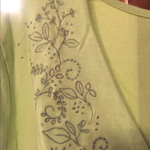 Green Embroidered Blouse size 1X - Picture 3 of 5