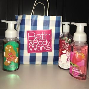 Bath and body works hand soap's