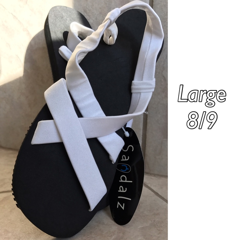 NWT Strappy Sandals Size Large 8-9 Wide