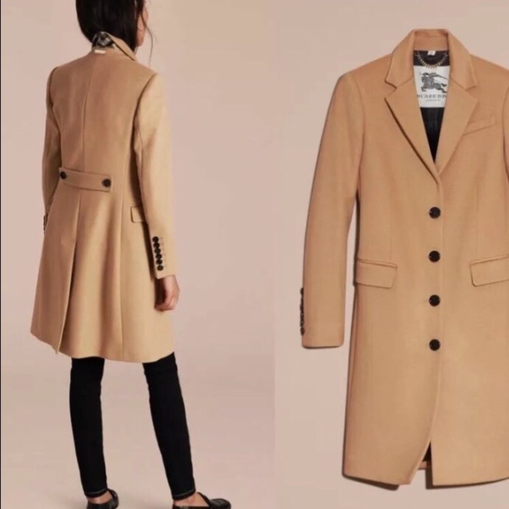 100% Authentic Burberry Cashmere Wool Coat US0/UK2 - Picture 1 of 2