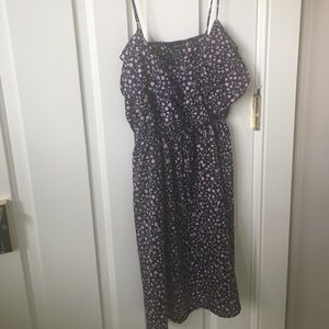 spaghetti strap printed dress