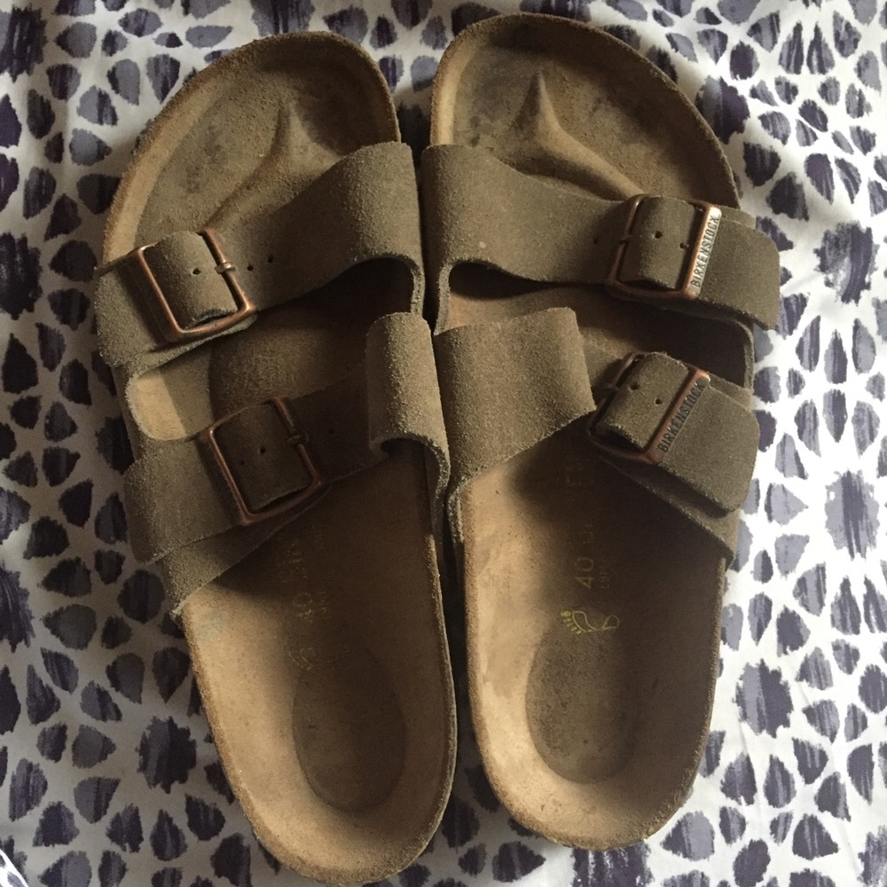 Tan Birkenstocks size 40