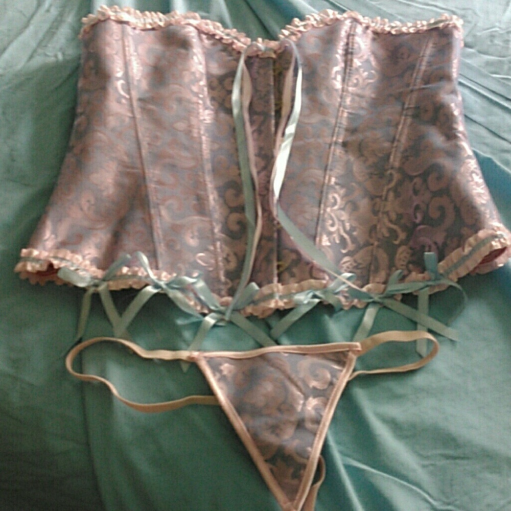 Corset and thong