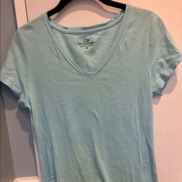Vineyard Vines Tops - VINEYARD VINES Sea Blue V Neck