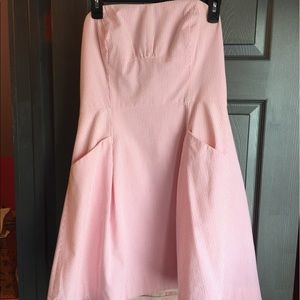Seersucker Lilly Pulitzer Dress Strapless