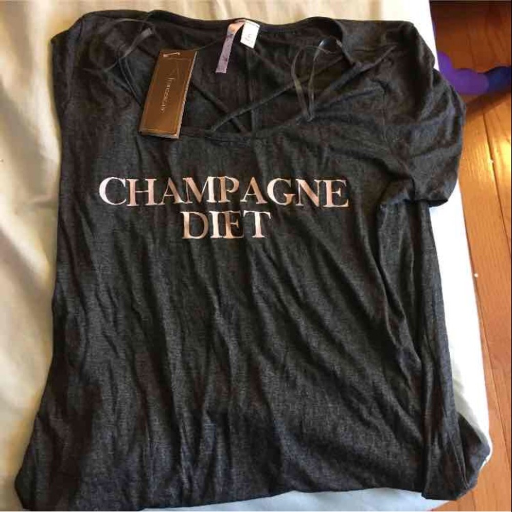 Champagne diet shirt