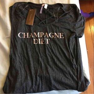Champagne diet shirt