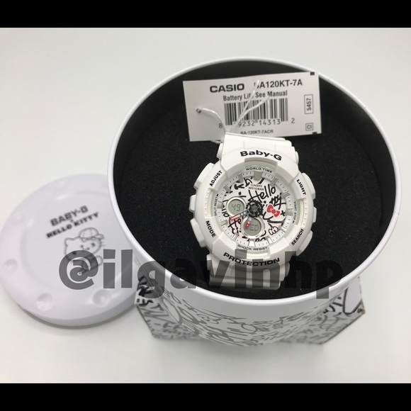 Bnwt Casio baby g hello kitty limited edition