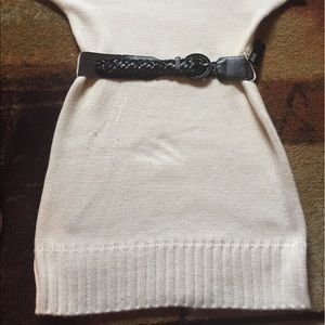 Ivory knew length sweater dress