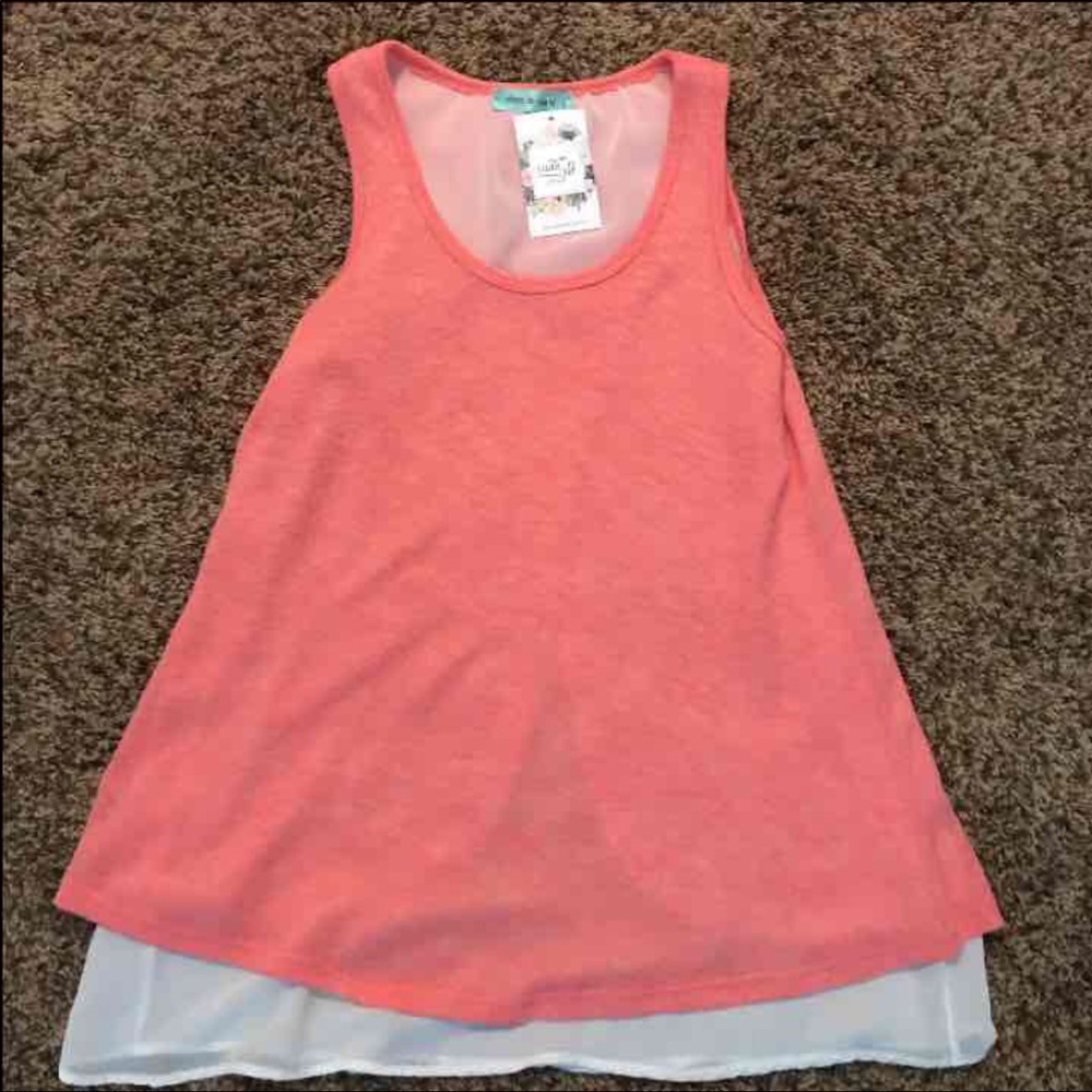 Coral tunic/tank