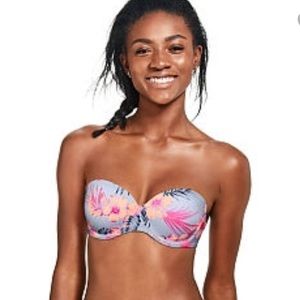 Pink Victoria's Secret push-up strapless bra