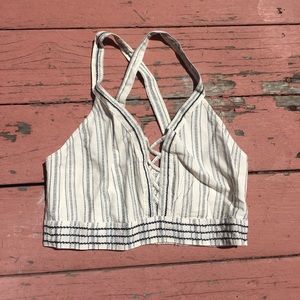 Striped crop top