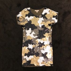 Michael Kors Camouflage Sequin Dress