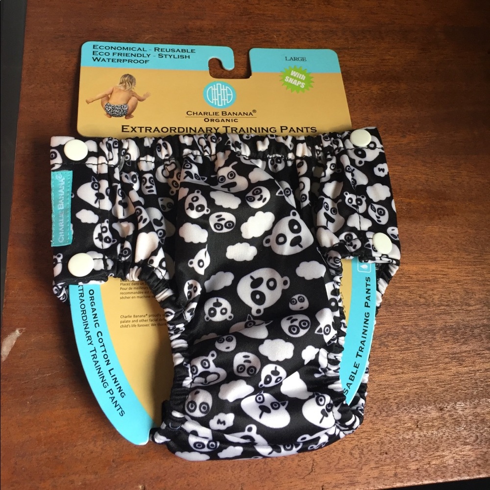 new organic training pants with bears