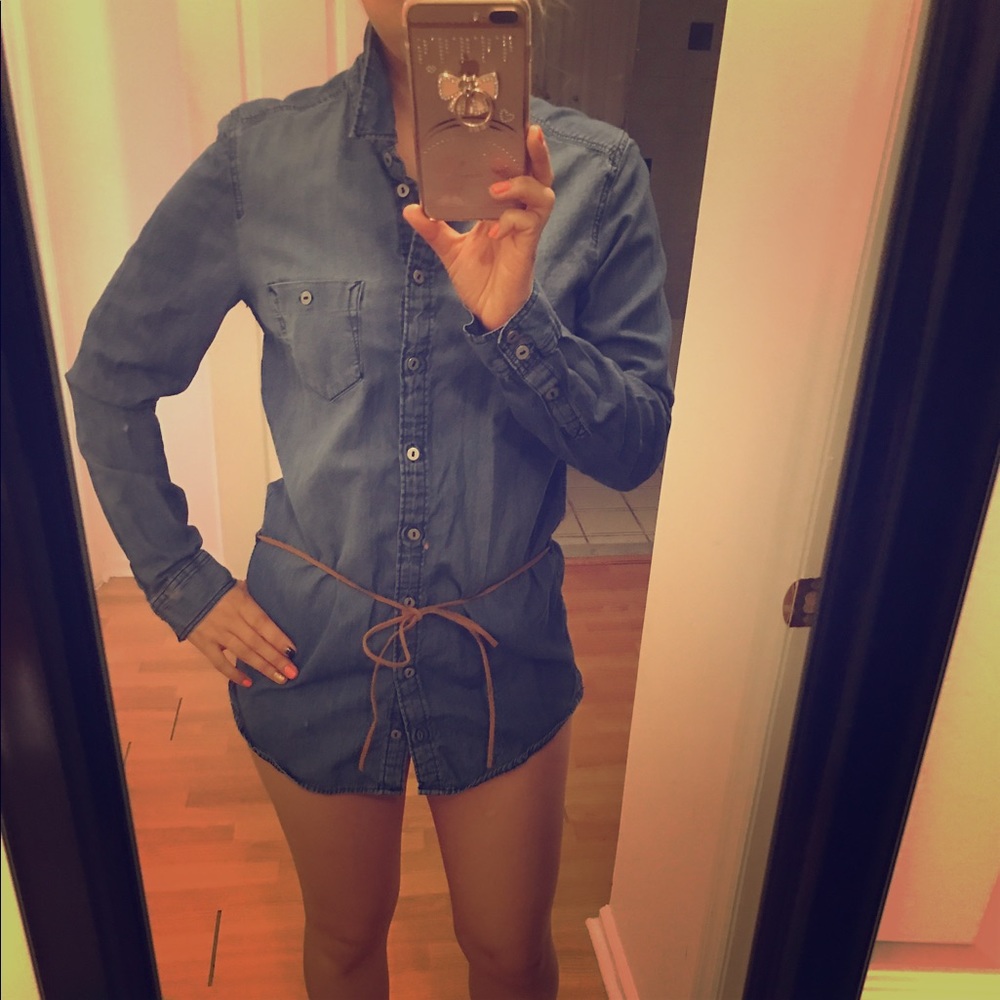 Jean shirt .