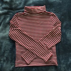 Fitted Maroon Turtleneck