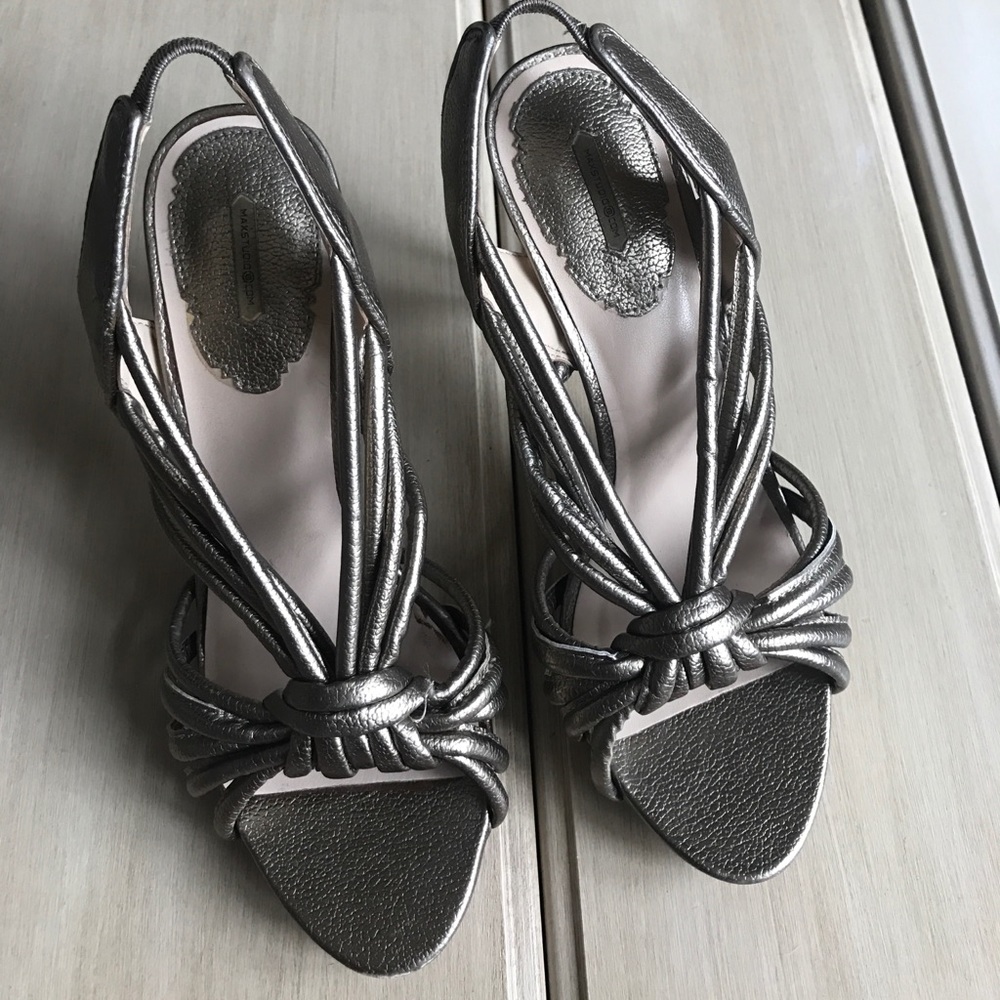 Maxstudio gold strappy heels