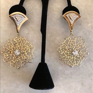 Diamond statement earrings