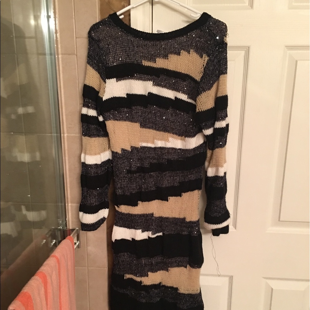 Multicolor sweater dress
