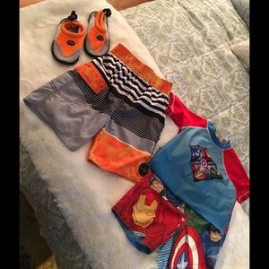 SOLD Bundle deal boys swimsuits