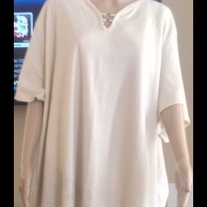 Cream colored Knit top 5X, Avenue
