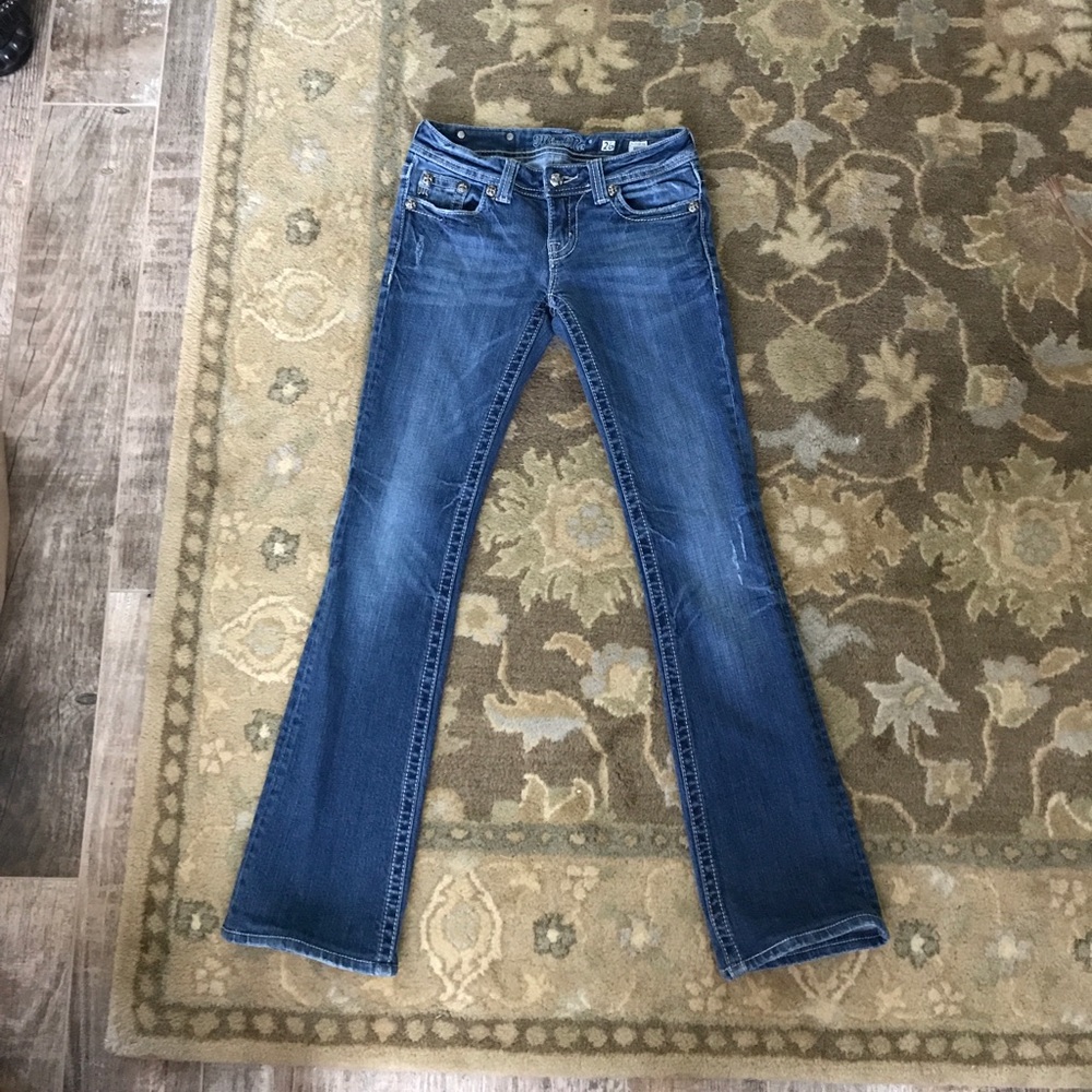 Miss Me jeans with pocket detail worn twice size26