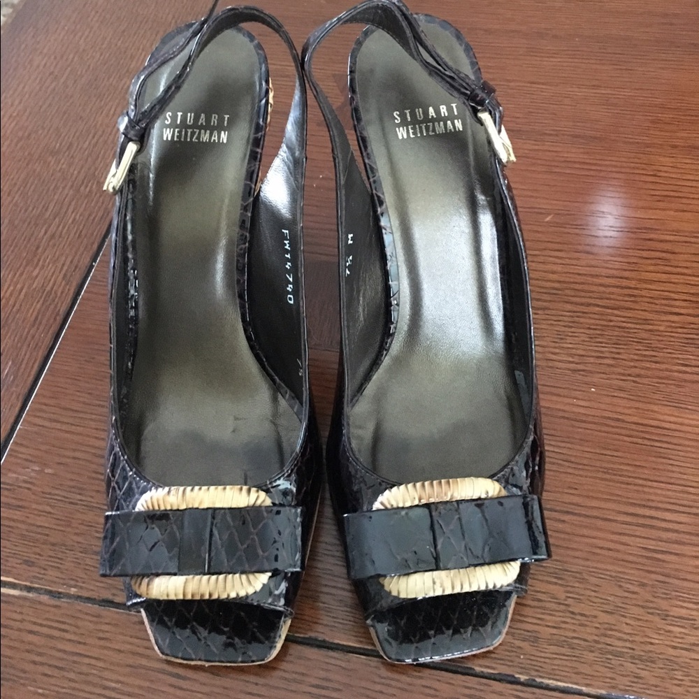 Stuart Weitzman crocodile heel