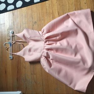 Pink babydoll dress. Worn once for a wedding.