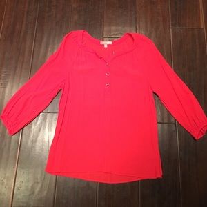 Banana Republic coral blouse