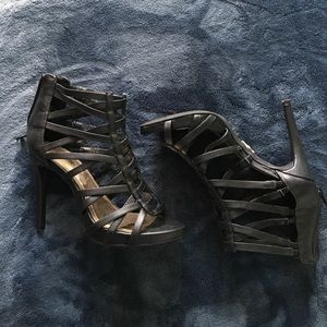 Strappy Black Heels