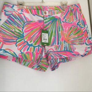 Lilly Pulitzer "shellabrate" shorts size 12