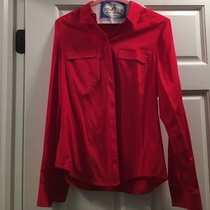 Ann Taylor silk button down shirt